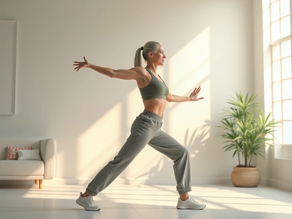 Person udfører bevægelsesøvelser for ledsundhed