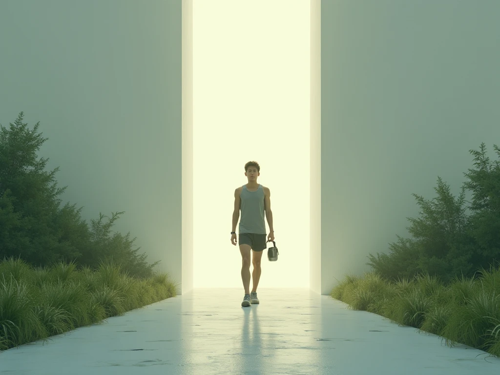 Person der starter sin sundhedsrejse